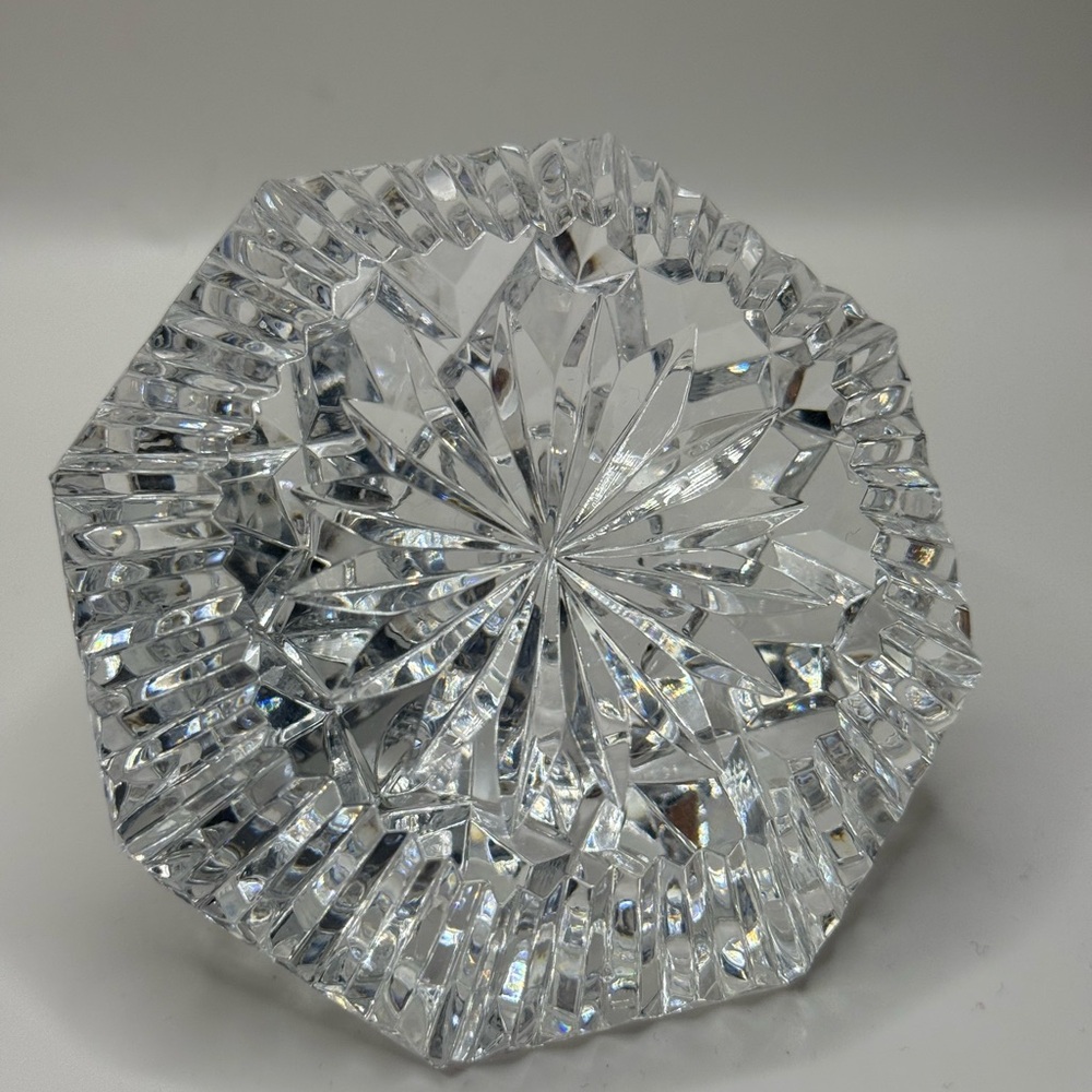 Waterford Crystal Cut Glass Paperweight Decorative Stand Not Included